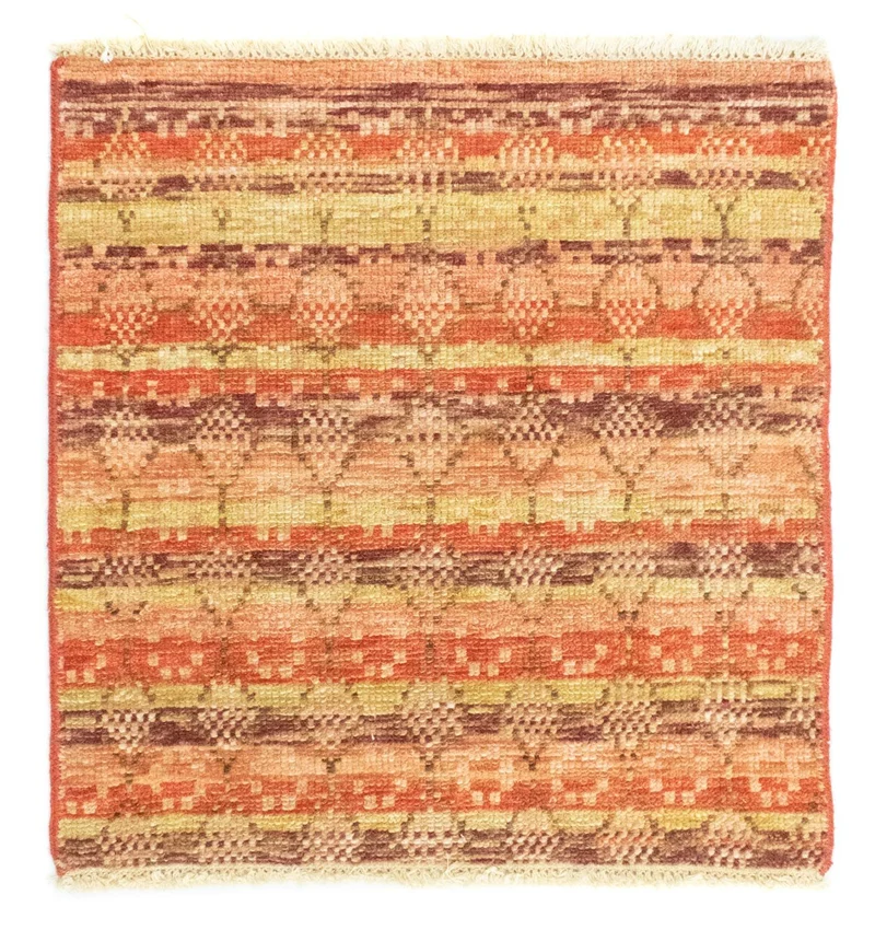 Designer Teppich 58x59cm - orange