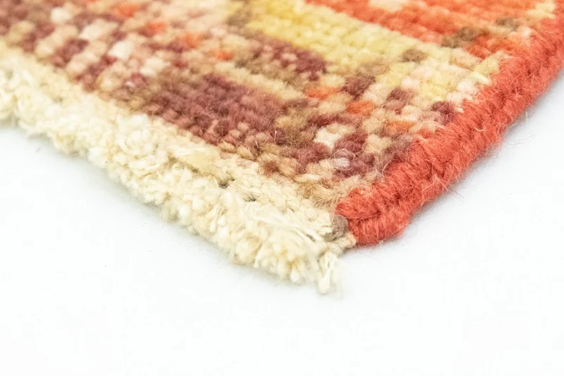 Designer Teppich 58x59cm - orange