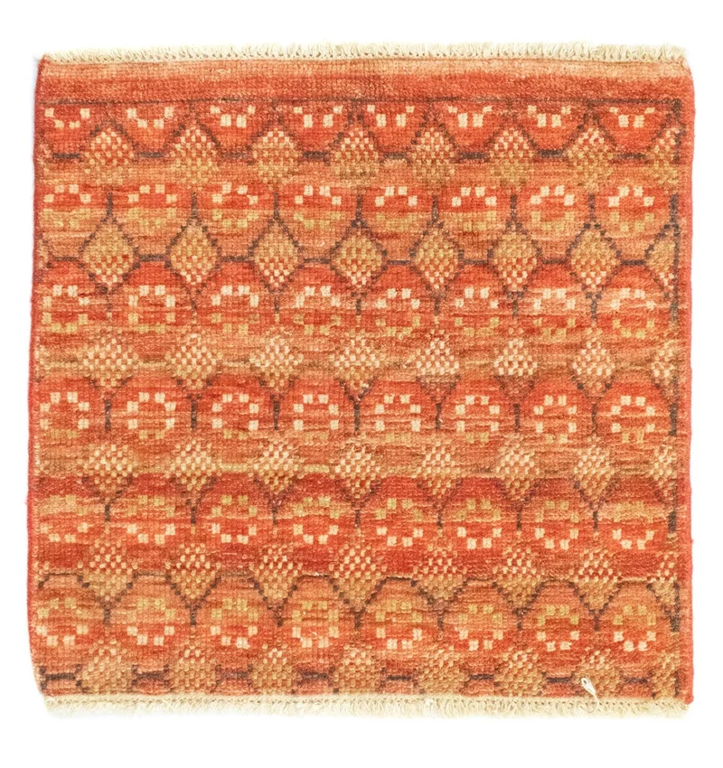 Designer Teppich 59x62cm - orange