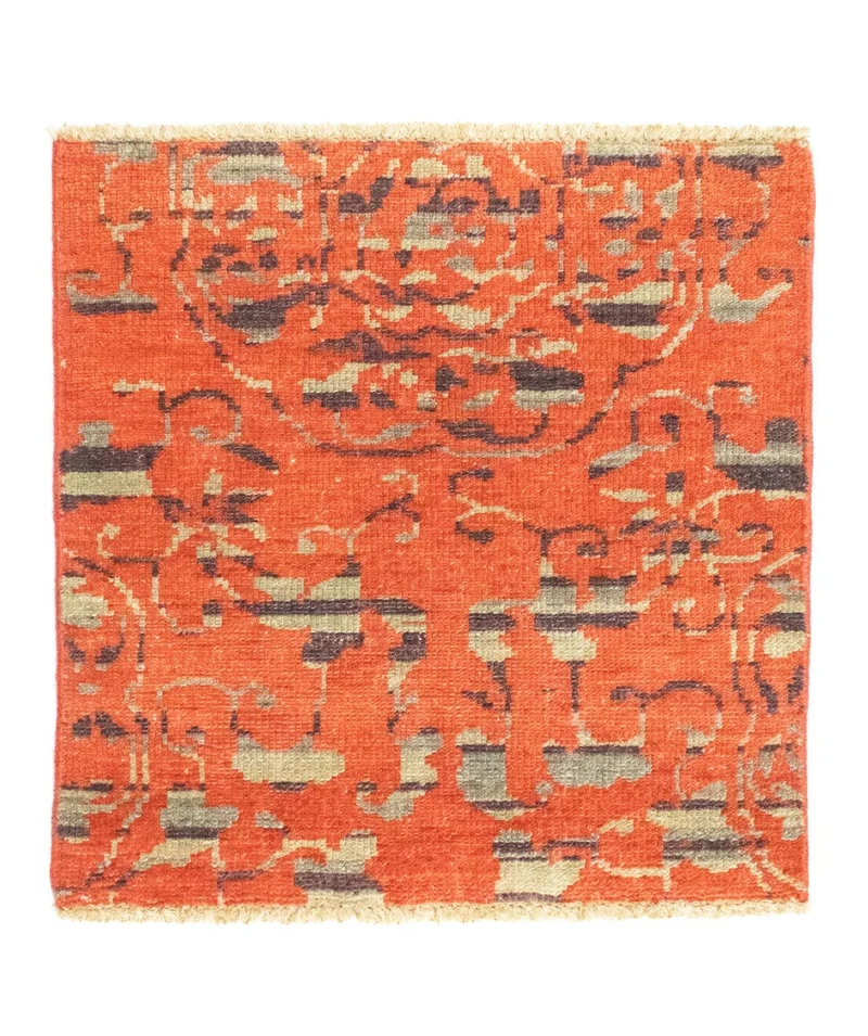 Designer Teppich 61x62cm - orange
