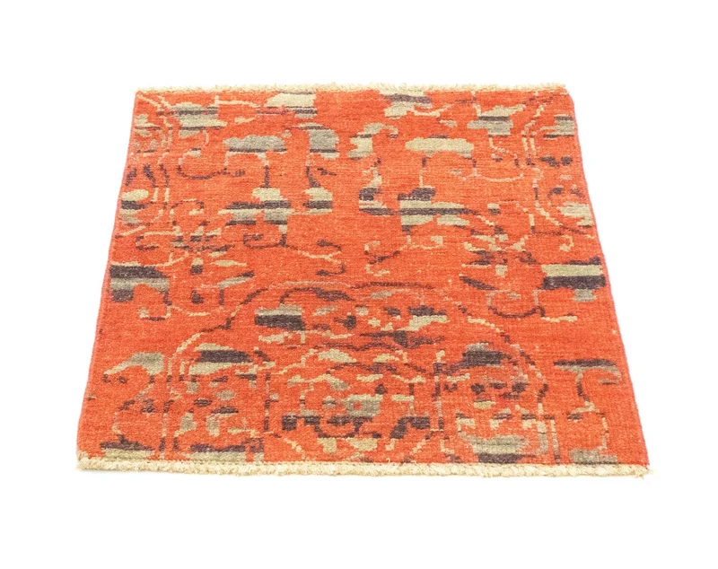 Designer Teppich 61x62cm - orange