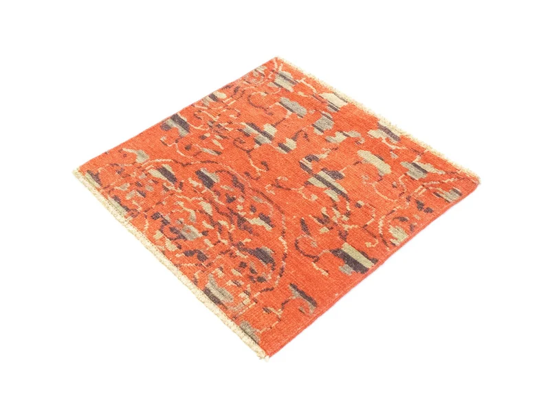 Designer Teppich 61x62cm - orange