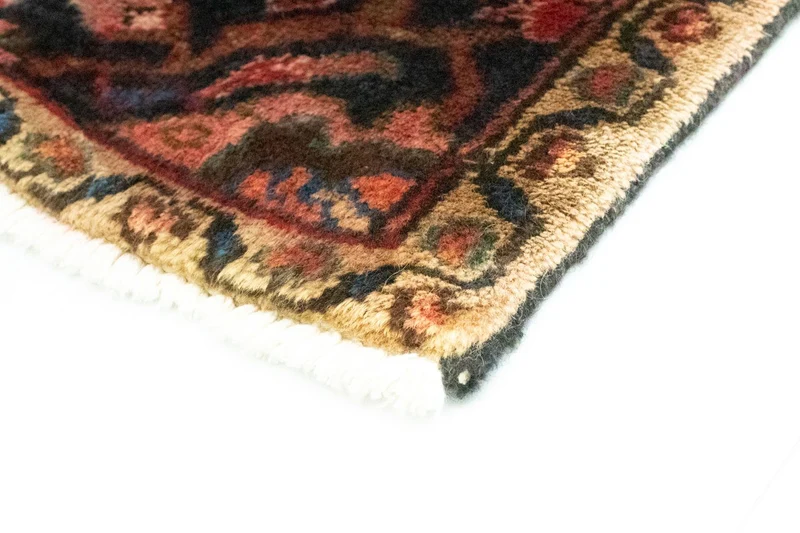 Nahavand Teppich 103x126cm - Perserteppich - blau