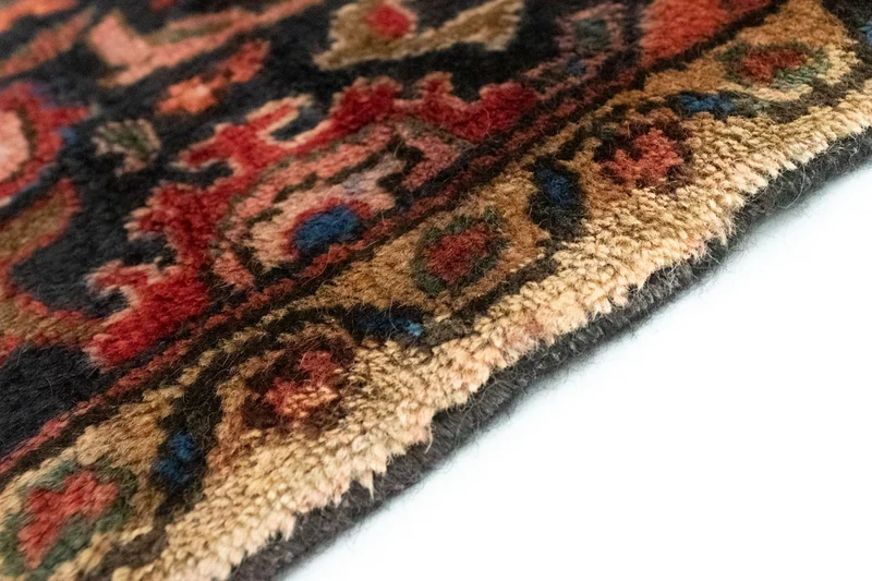 Nahavand Teppich 103x126cm - Perserteppich - blau