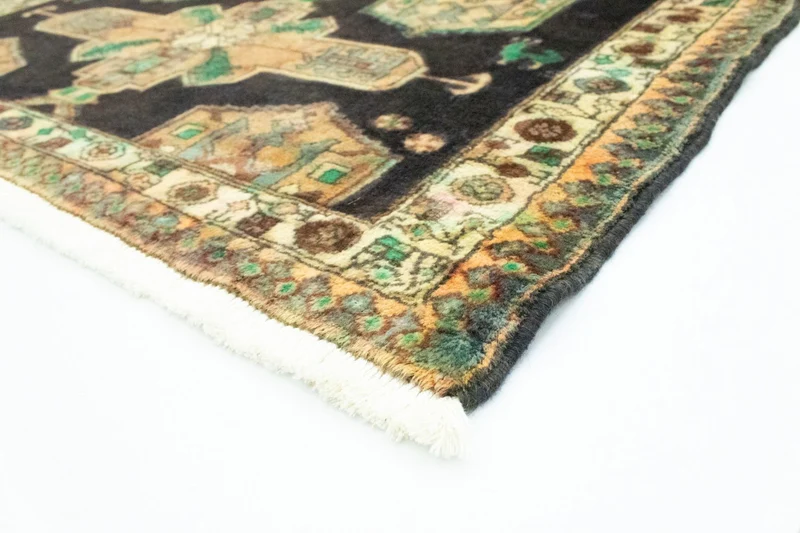 Hamadan Teppich 115x145cm - Perserteppich - blau