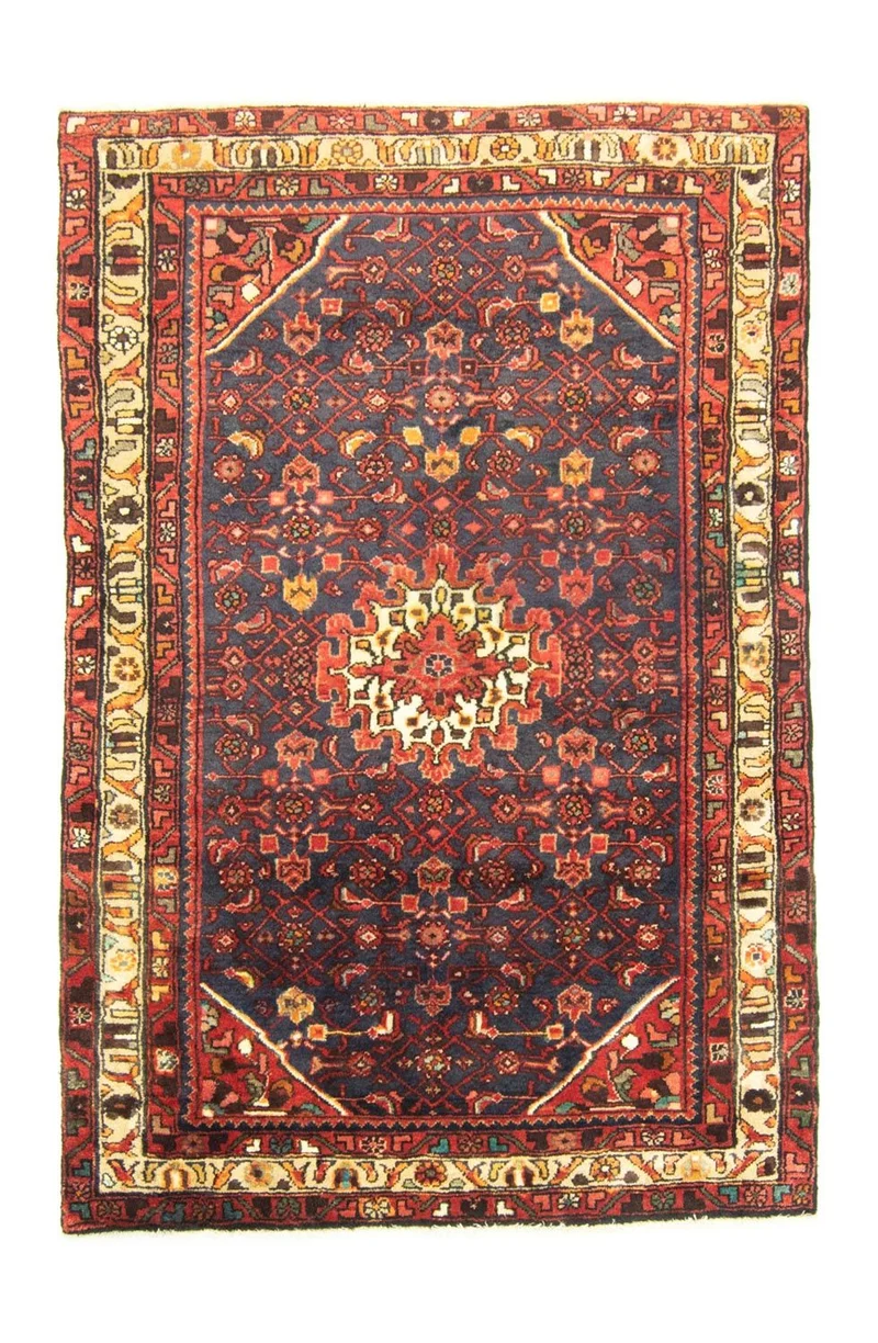 Hamadan Teppich 115x173cm - Perserteppich - orange