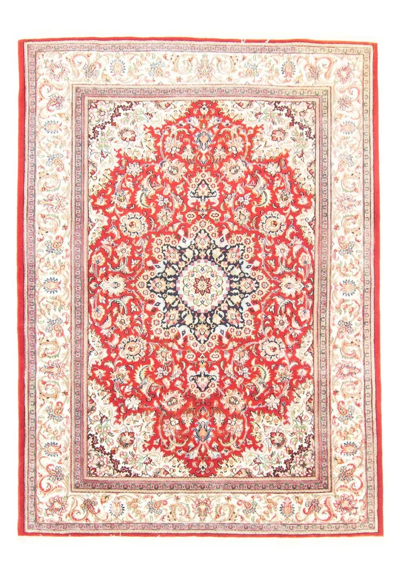 Ghom Teppich 170x235cm - Perserteppich - rot