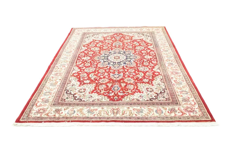Ghom Teppich 170x235cm - Perserteppich - rot