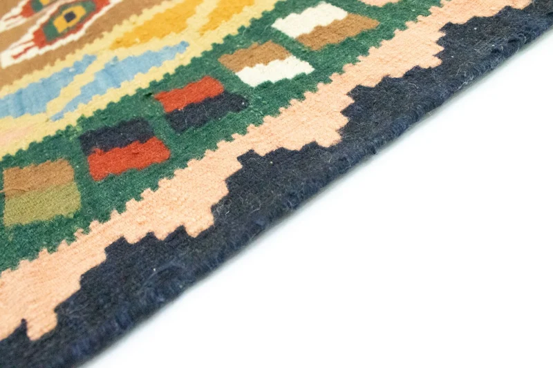 Kelim Fars Teppich 128x256cm - bunt