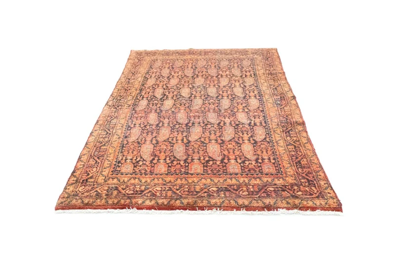 Senneh Teppich 139x216cm - Perserteppich - orange
