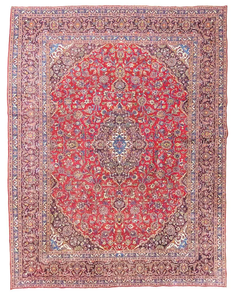 Keshan Teppich 295x388cm - Perserteppich - rot
