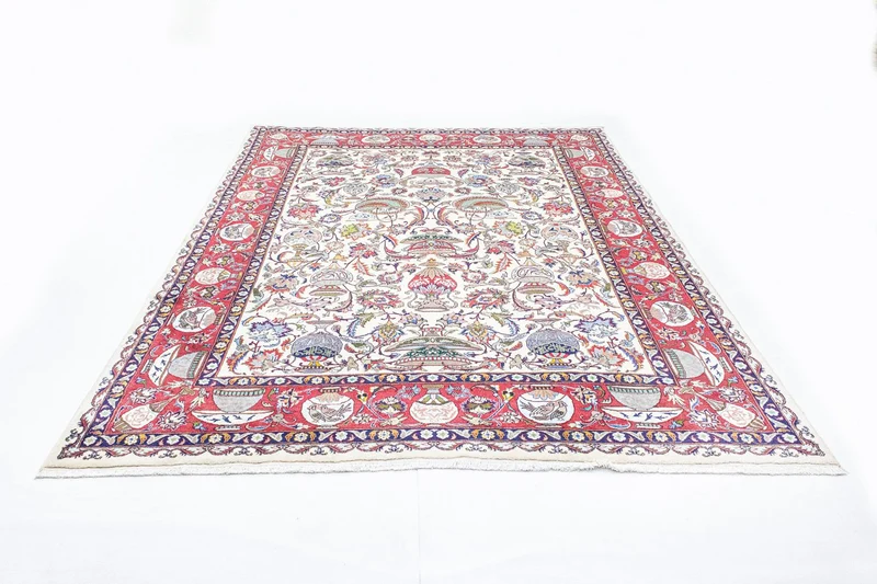 Kaschmar Teppich 250x340cm - Perserteppich - beige