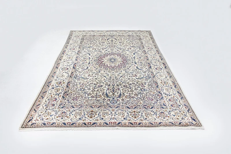 Nain - 9La Teppich 210x338cm - Perserteppich - beige