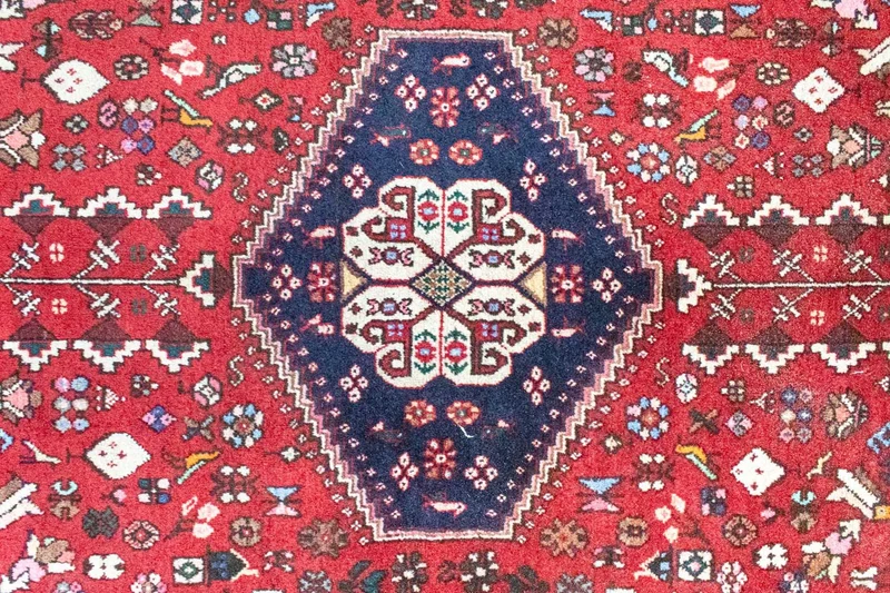 Hamadan Teppich 202x295cm - Perserteppich - rot