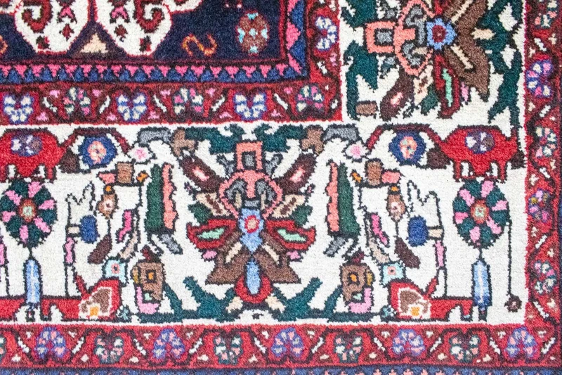 Hamadan Teppich 202x295cm - Perserteppich - rot