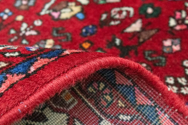 Hamadan Teppich 202x295cm - Perserteppich - rot