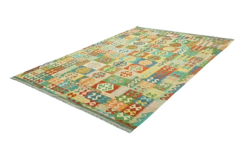 Kelim Afghan Teppich 205x302cm