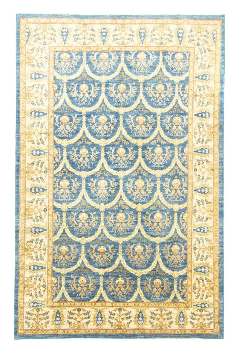 Ziegler Teppich 208x278cm - Orientteppich - hellblau