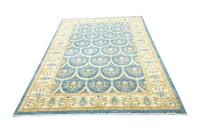 Ziegler Teppich 208x278cm - Orientteppich - hellblau