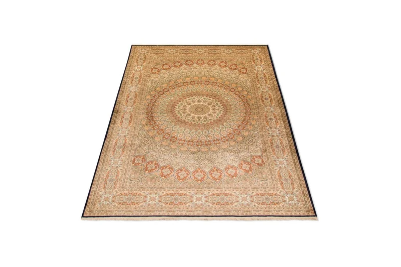 Kaschmir Seide Teppich 197x287cm - Orientteppich - mehrfarbig