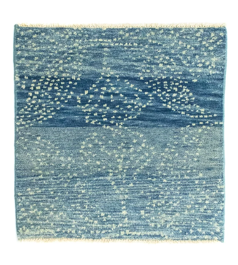 Designer Teppich 61x62cm - hellblau