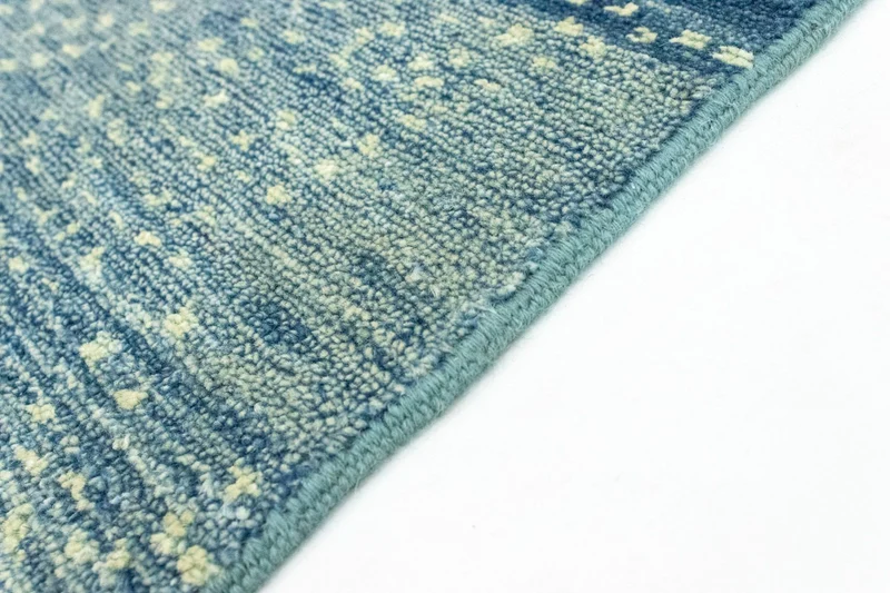 Designer Teppich 61x62cm - hellblau