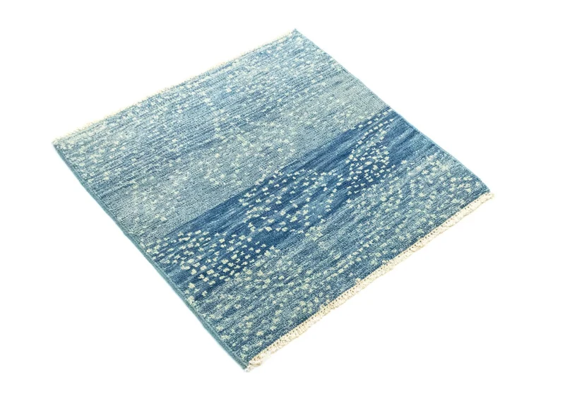 Designer Teppich 61x62cm - hellblau