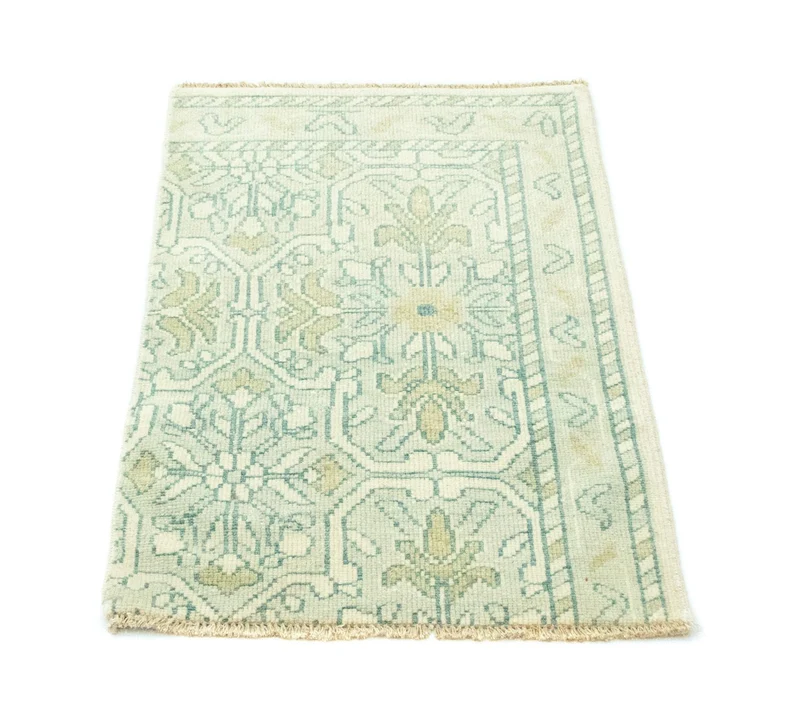 Designer Teppich 60x90cm - hellgrün