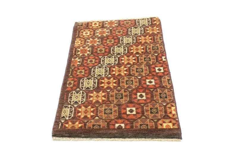 Designer Teppich 60x97cm - braun