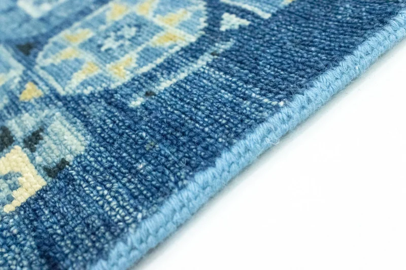 Designer Teppich 63x95cm - blau