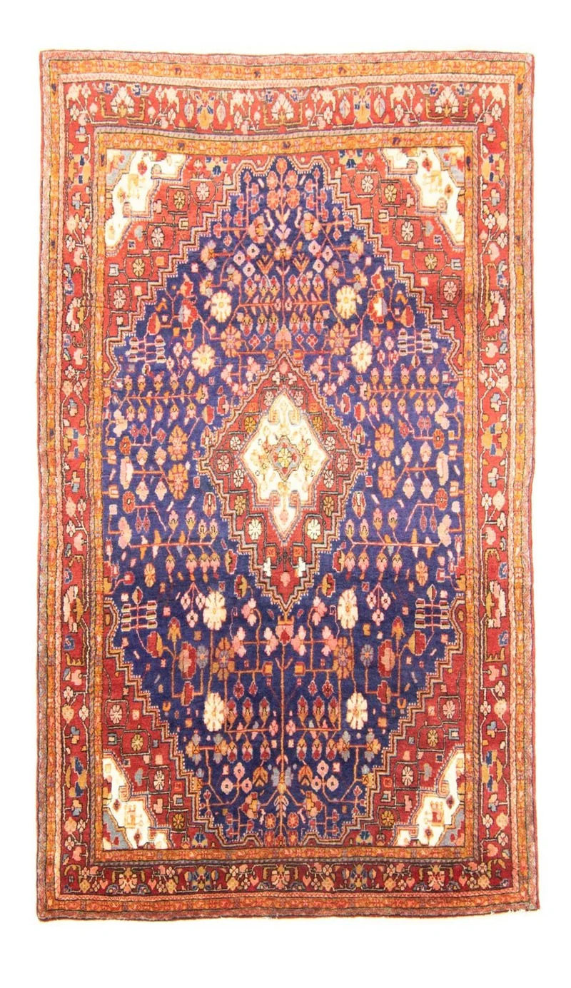 Sarough Teppich 133x234cm - Perserteppich - blau