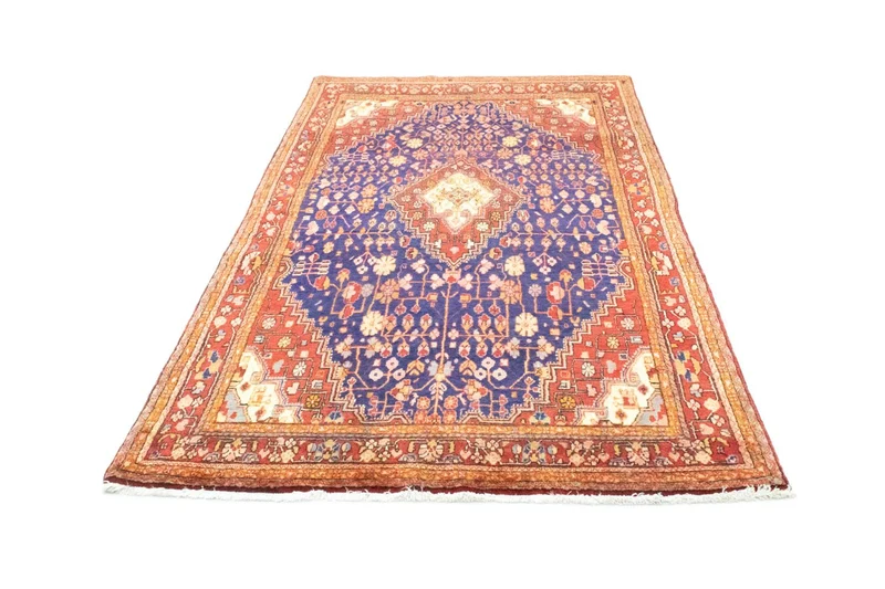 Sarough Teppich 133x234cm - Perserteppich - blau