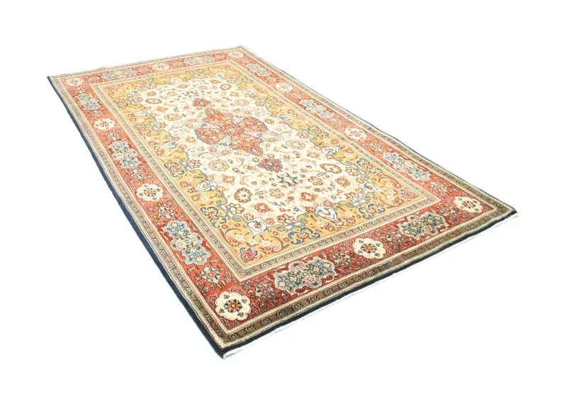 Ghom Teppich 142x245cm - Perserteppich - beige