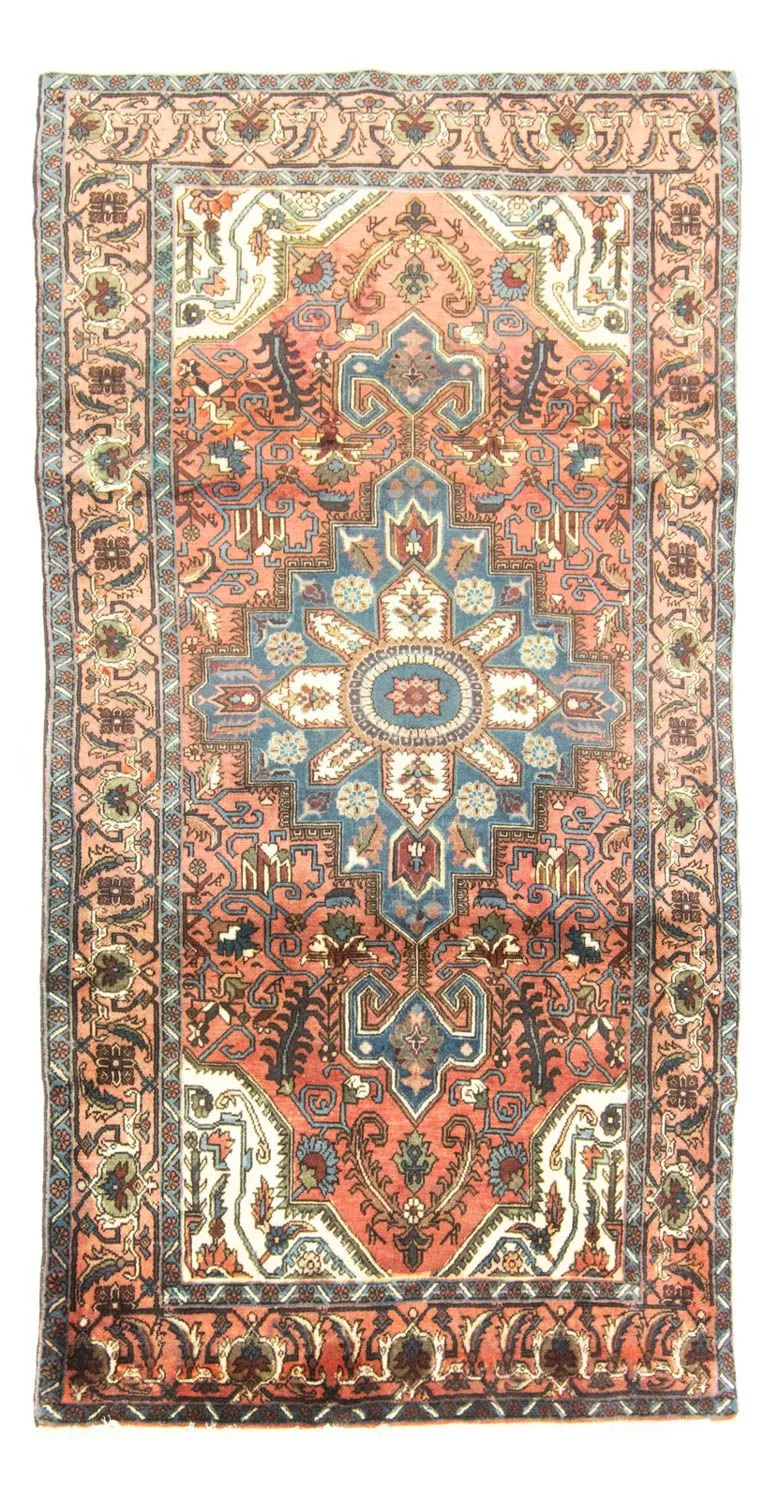 Hamadan Teppich 116x230cm - Perserteppich - orange