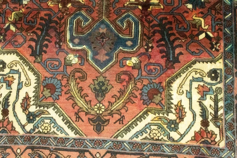 Hamadan Teppich 116x230cm - Perserteppich - orange