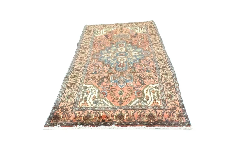 Hamadan Teppich 116x230cm - Perserteppich - orange