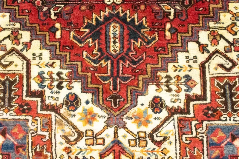 Heriz Teppich 110x211cm - Perserteppich - orange
