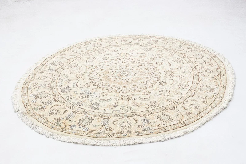 Nain - 9La Teppich 150x150cm - Perserteppich - beige