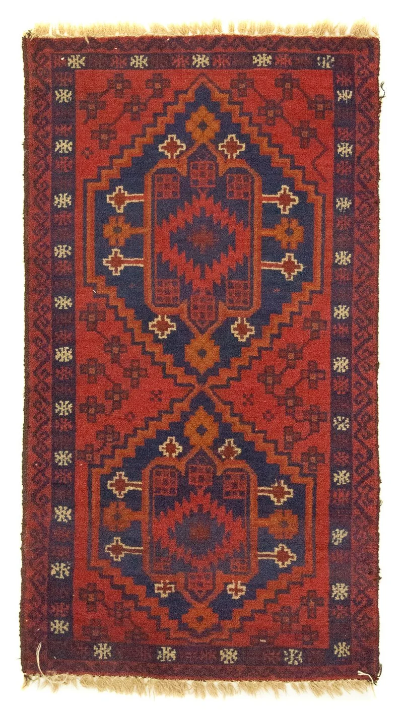 Belutsch Teppich 70x127cm - Orientteppich - rot