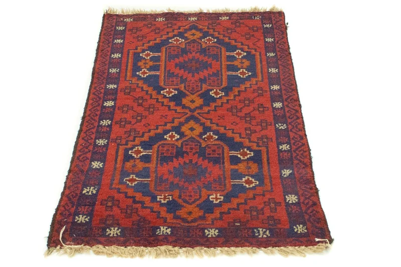 Belutsch Teppich 70x127cm - Orientteppich - rot