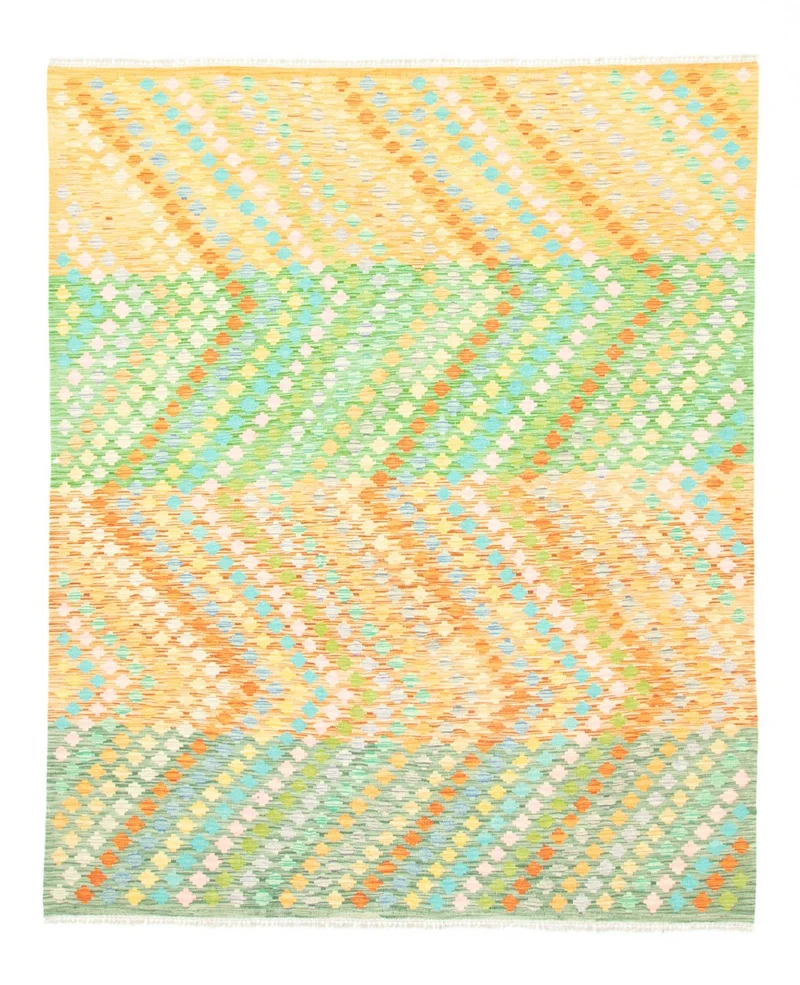 Kelim Afghan Teppich 250x299cm - bunt