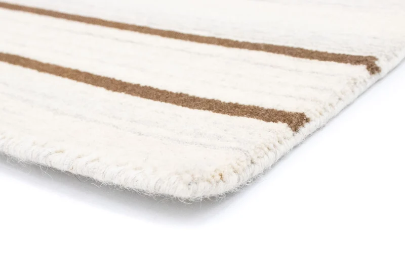 Wollteppich 121x178cm - beige