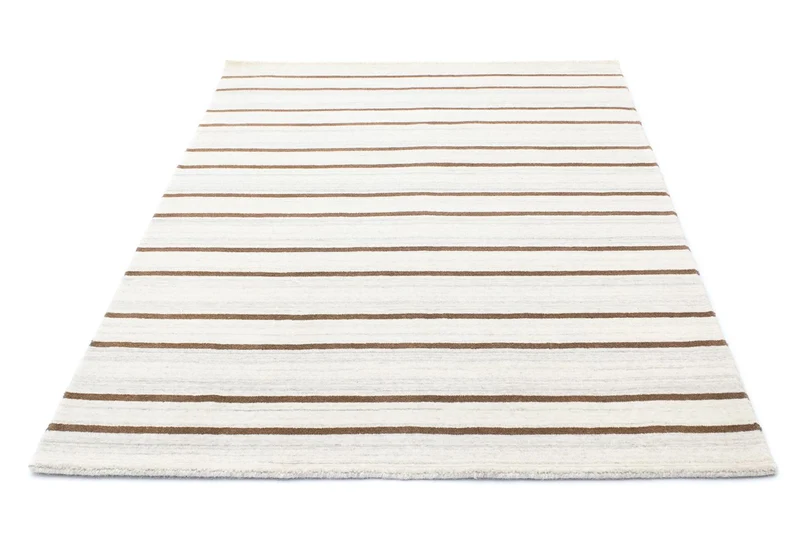 Wollteppich 121x178cm - beige