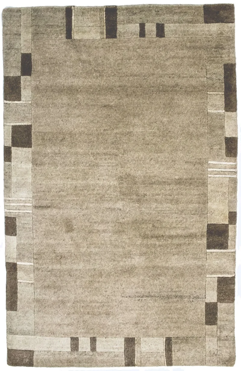 Nepal Teppich 121x181cm - Wollteppich - mehrfarbig