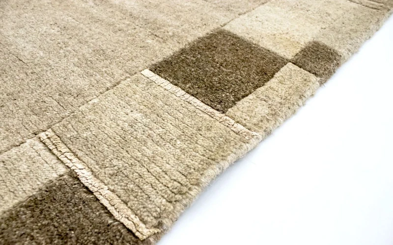 Nepal Teppich 121x181cm - Wollteppich - mehrfarbig