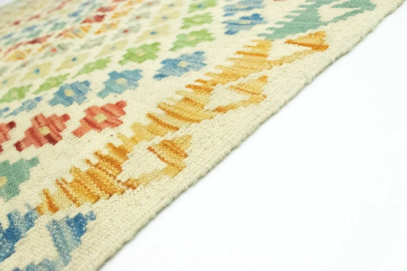 Kelim Afghan Teppich 151x189cm - bunt