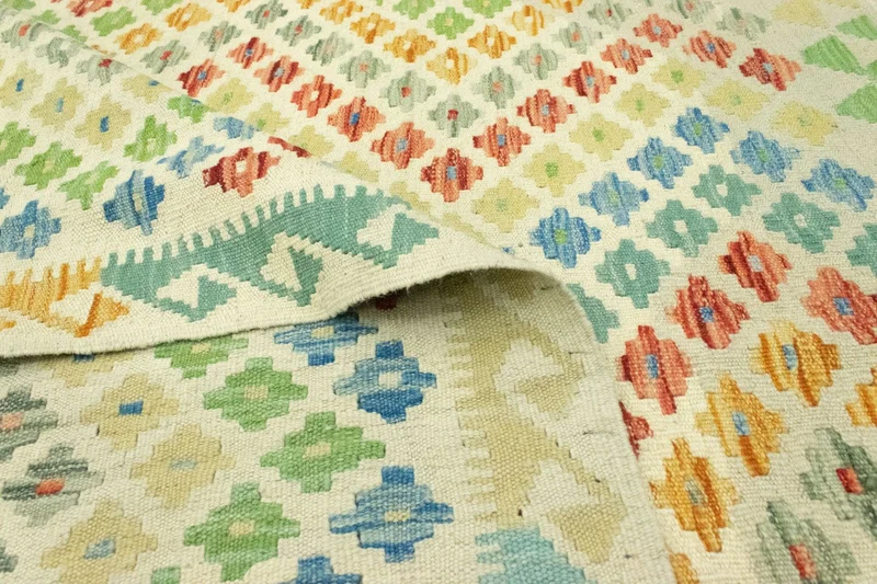 Kelim Afghan Teppich 151x189cm - bunt