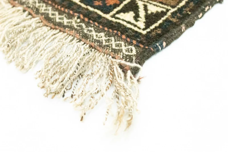 Afghan Teppich 64x66cm - Orientteppich - blau