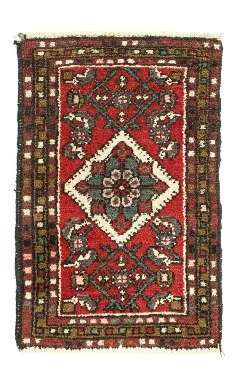 Hamadan Teppich 50x65cm - Perserteppich - rot