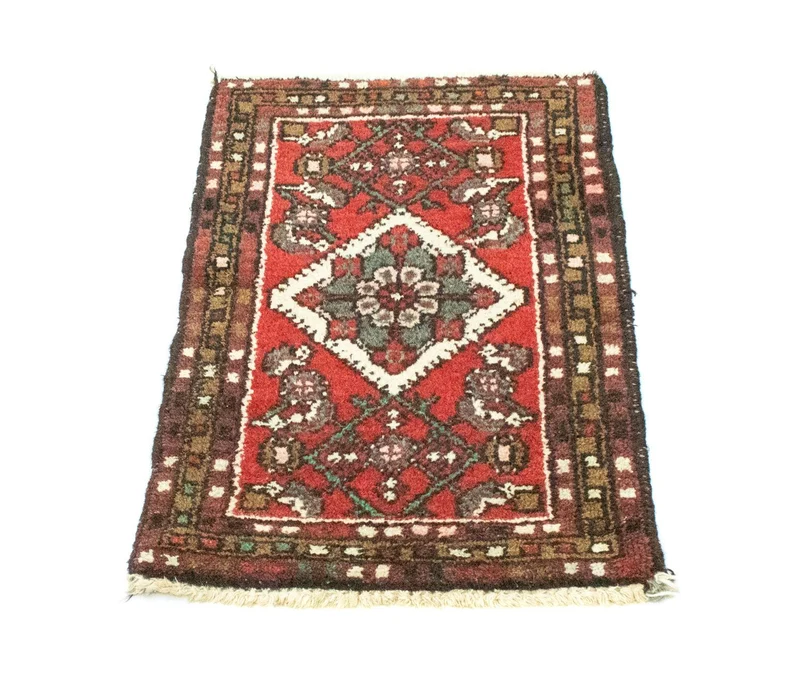 Hamadan Teppich 50x65cm - Perserteppich - rot